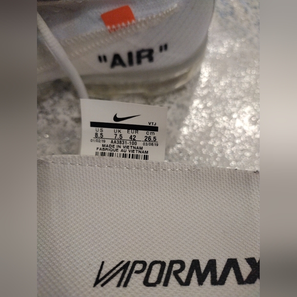 Nike Off White Vapor Max - Picture 10 of 10